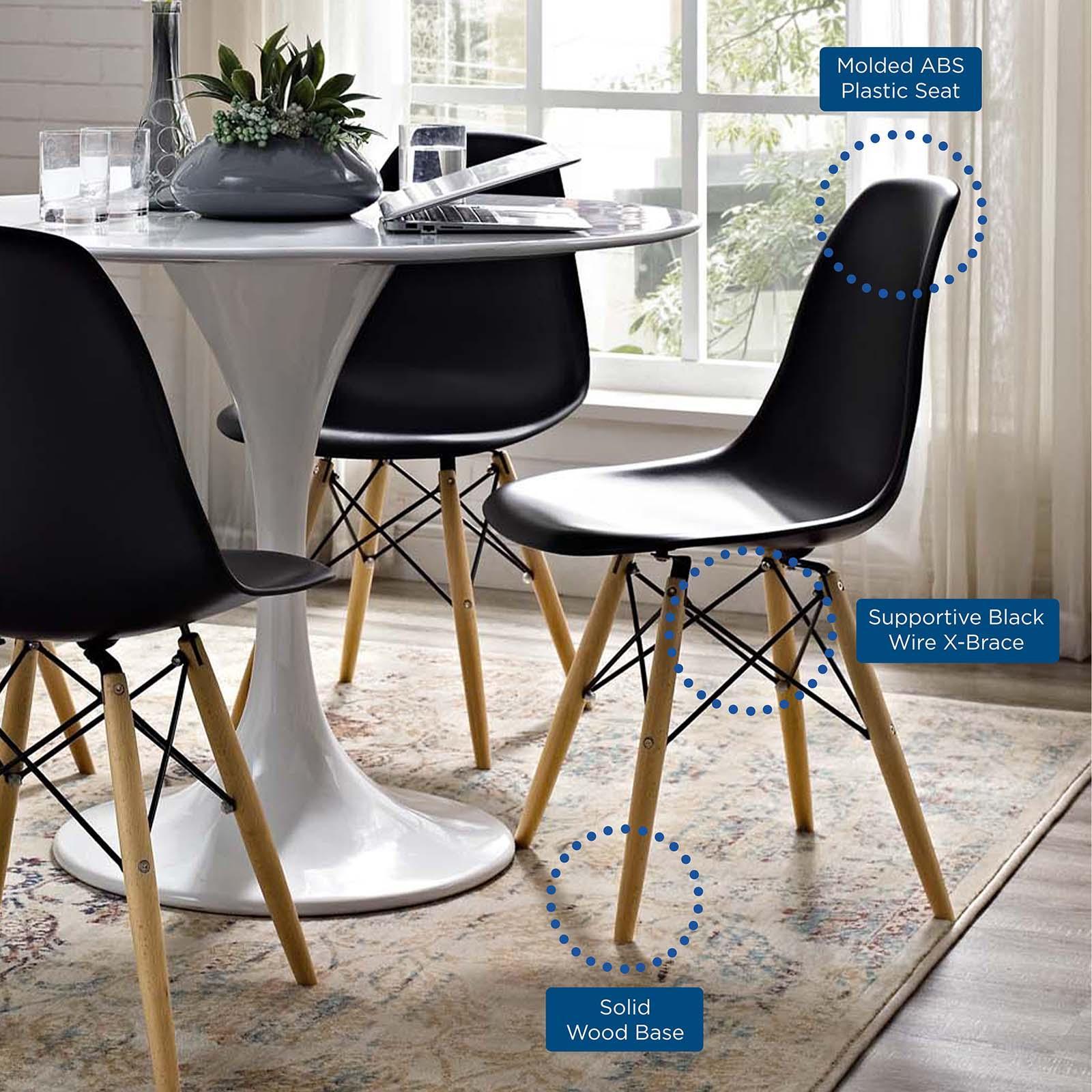 Modway Pyramid Dining Side Chairs Set of 4 FredCo