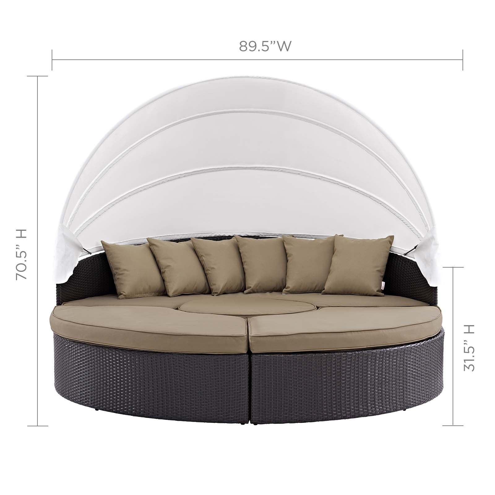 Modway Quest Canopy Outdoor Patio Daybed FredCo