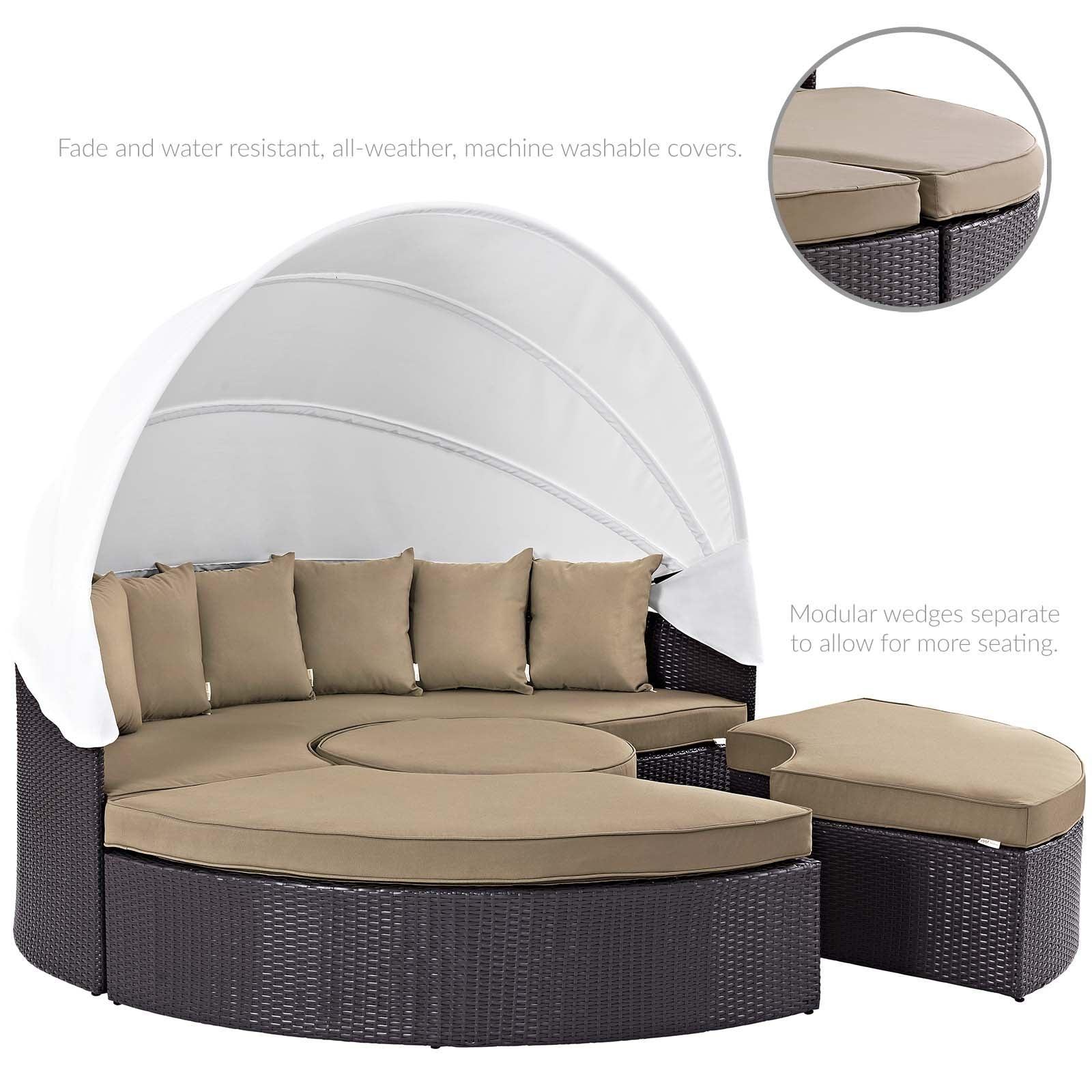 Modway Quest Canopy Outdoor Patio Daybed FredCo