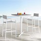 Modway Raleigh 3 Piece Outdoor Patio Aluminum Bar Set FredCo