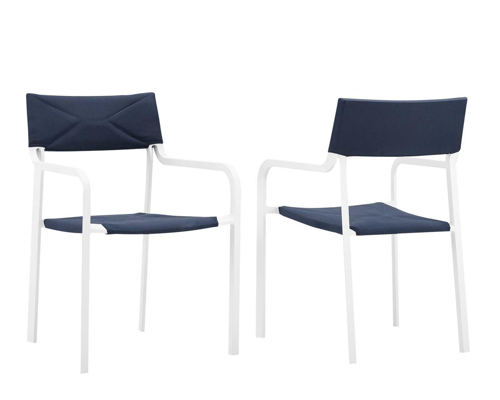 Modway Raleigh Outdoor Patio Aluminum Armchair Set of 2 FredCo