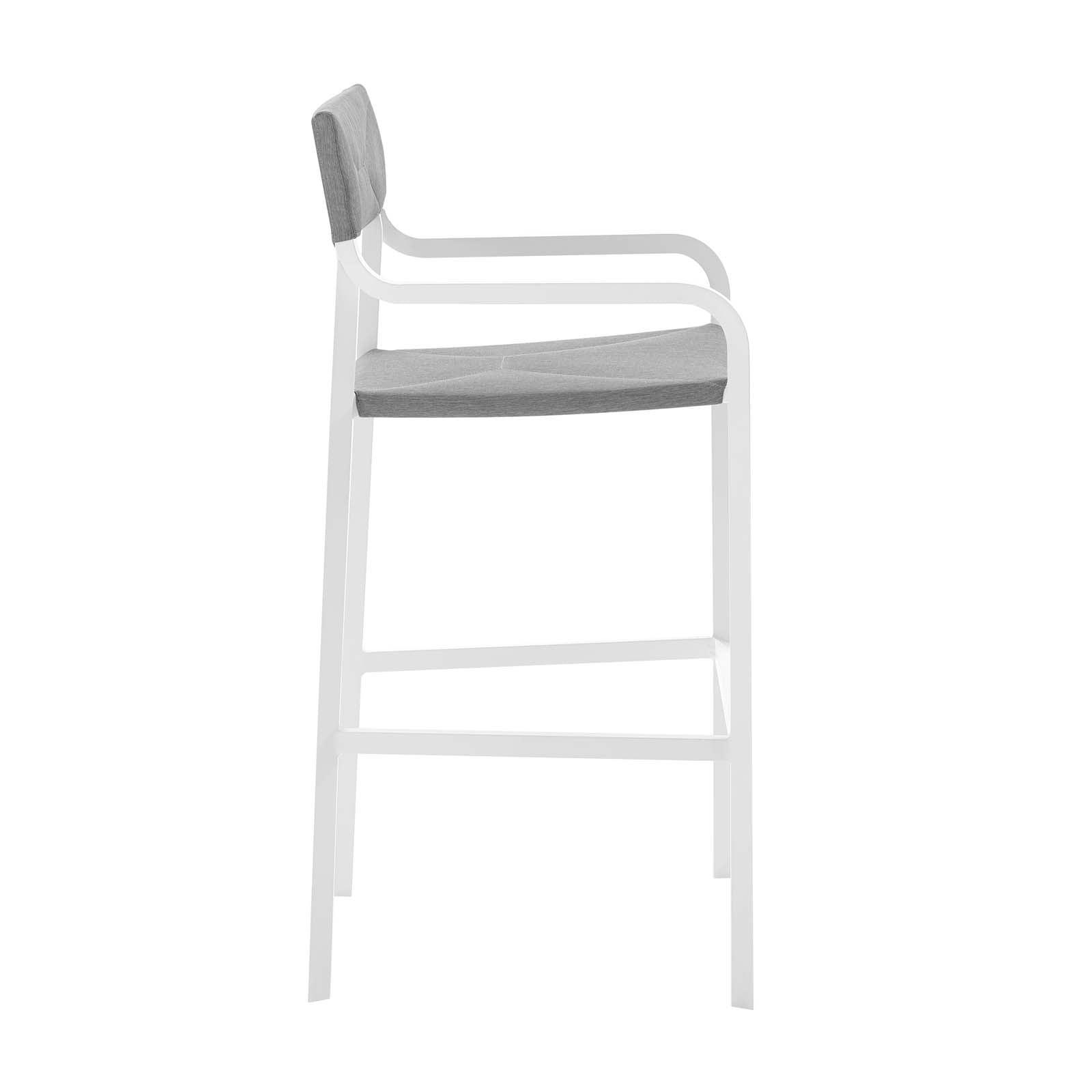 Modway Raleigh Outdoor Patio Aluminum Bar Stool Set of 2 FredCo