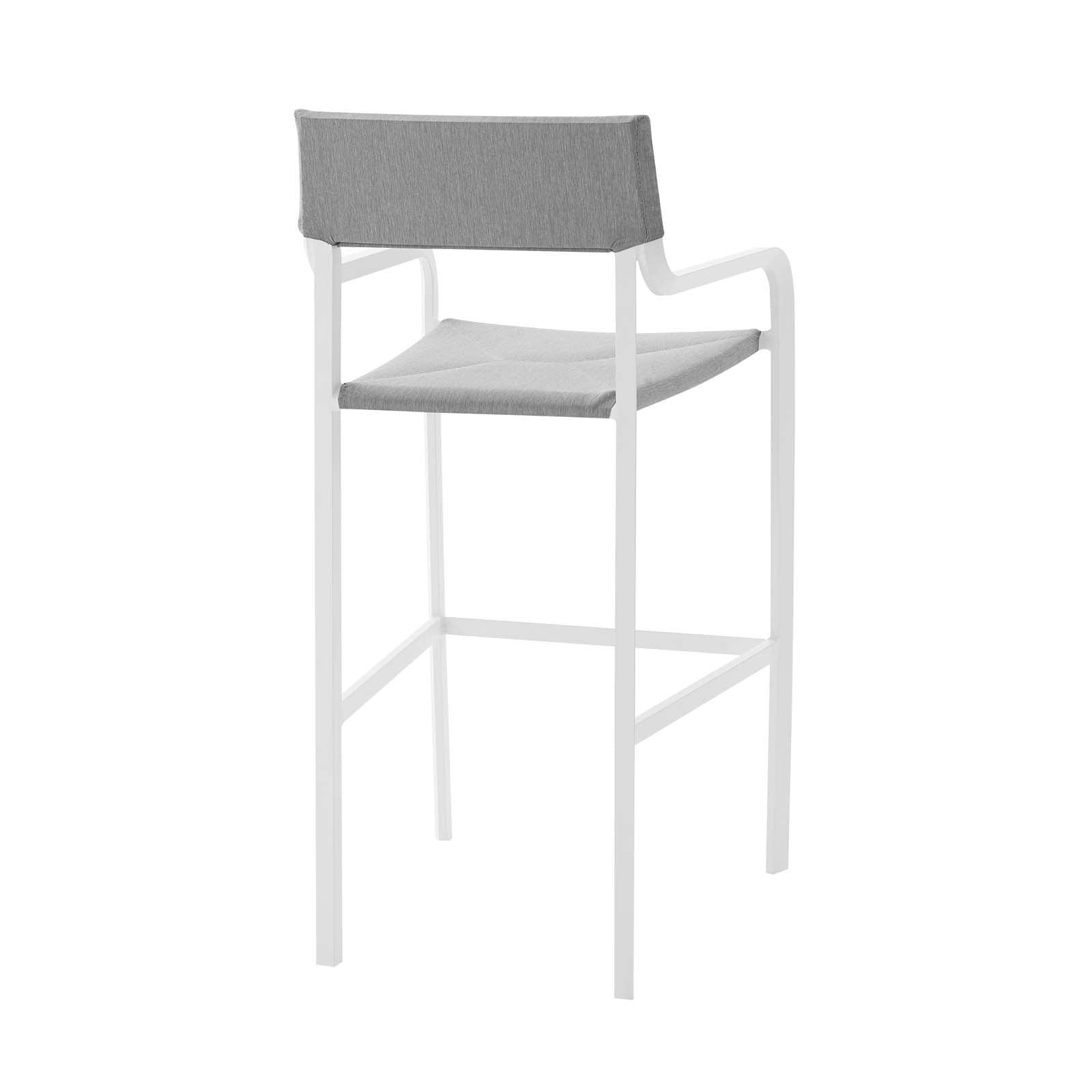 Modway Raleigh Stackable Outdoor Patio Aluminum Bar Stool FredCo