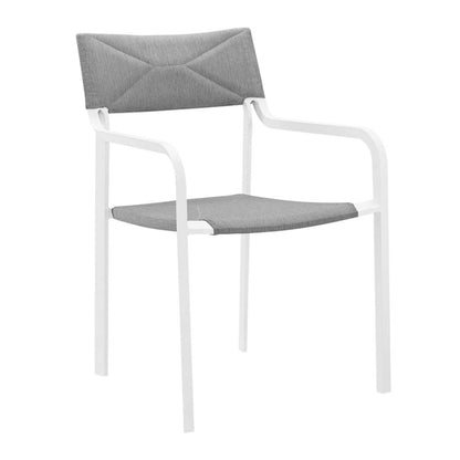 Modway Raleigh Stackable Outdoor Patio Aluminum Dining Armchair FredCo