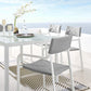 Modway Raleigh Stackable Outdoor Patio Aluminum Dining Armchair FredCo