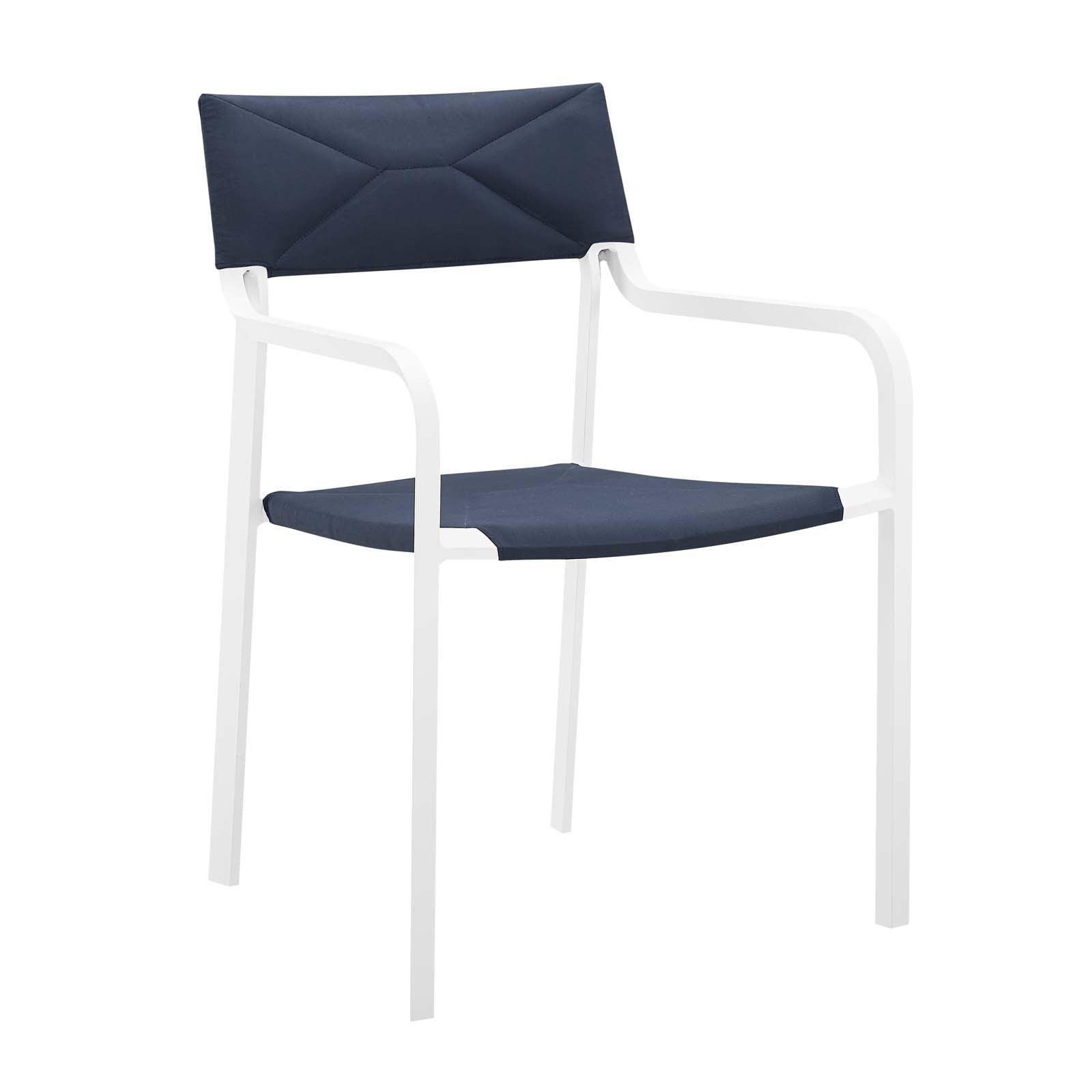 Modway Raleigh Stackable Outdoor Patio Aluminum Dining Armchair FredCo