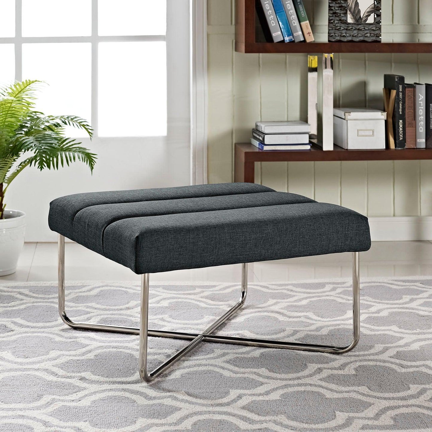 Modway Reach Upholstered Fabric Ottoman FredCo