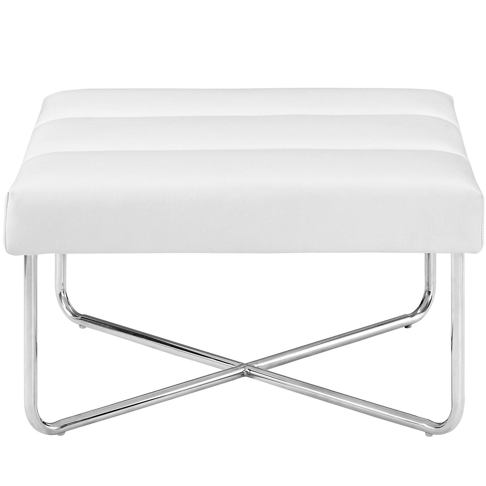 Modway Reach Upholstered Vinyl Ottoman FredCo