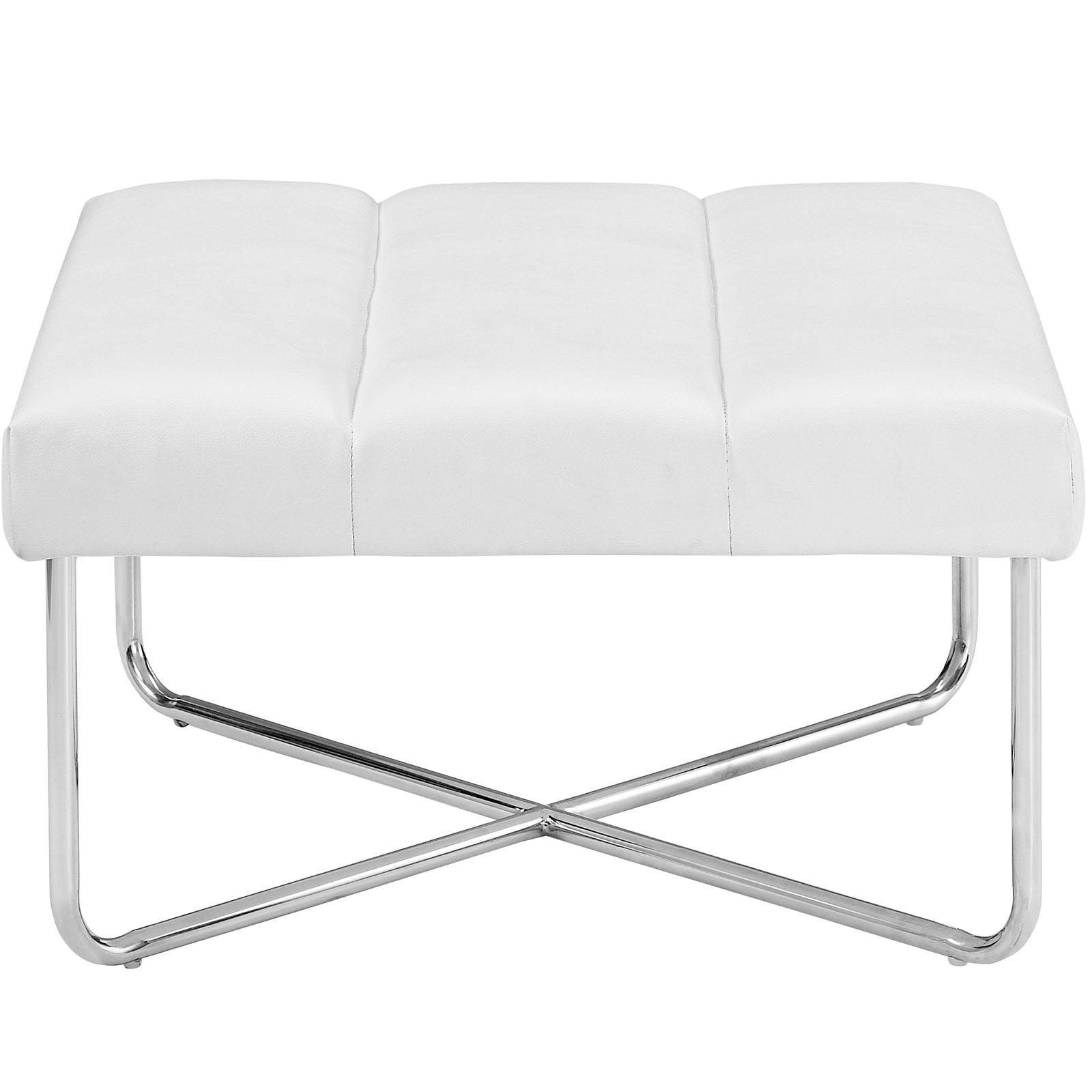 Modway Reach Upholstered Vinyl Ottoman FredCo