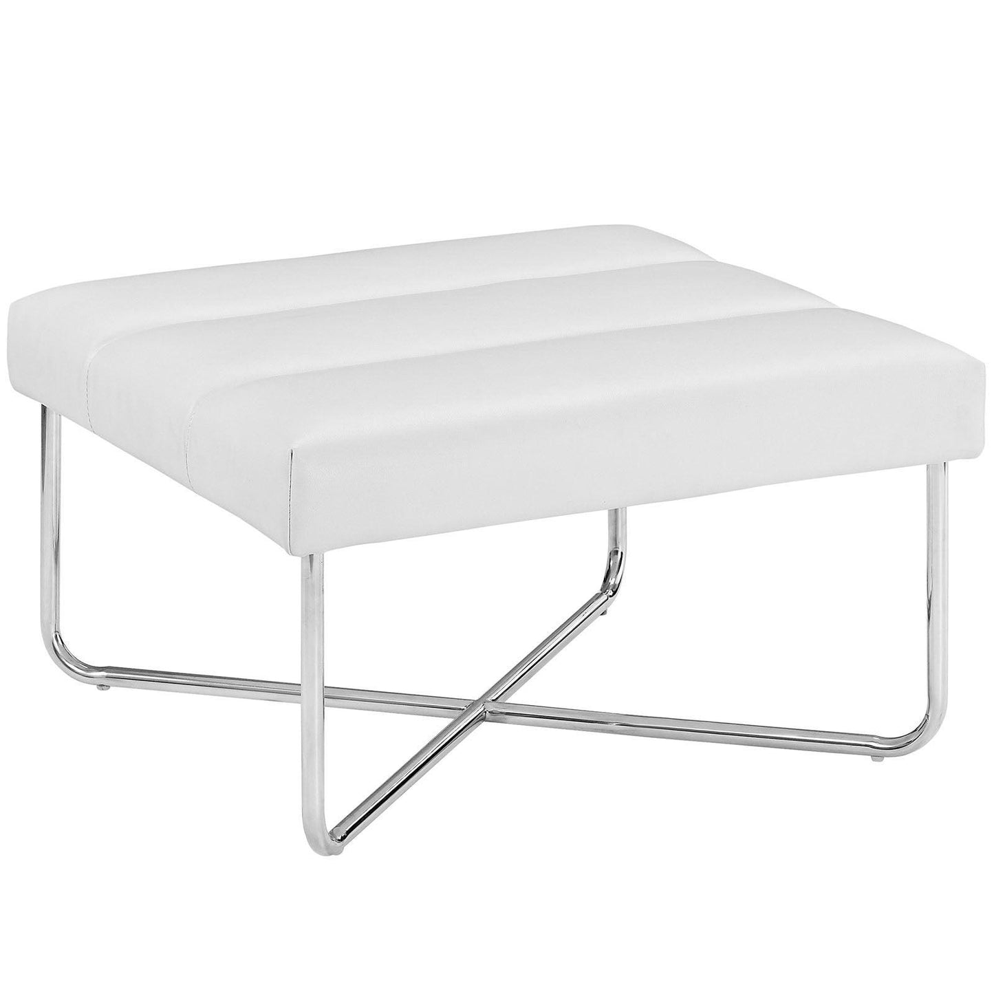 Modway Reach Upholstered Vinyl Ottoman FredCo