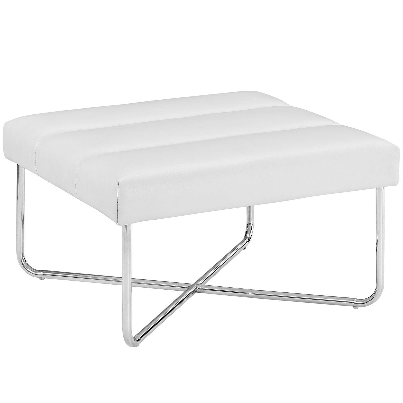 Modway Reach Upholstered Vinyl Ottoman FredCo