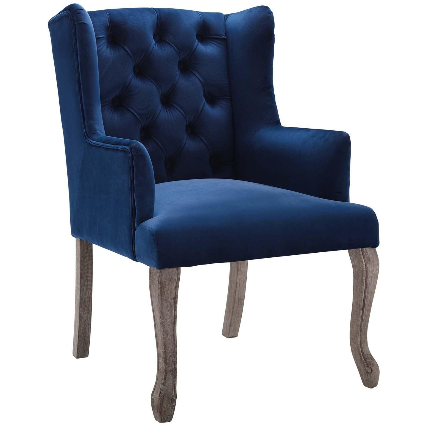 Modway Realm French Vintage Dining Performance Velvet Armchair FredCo