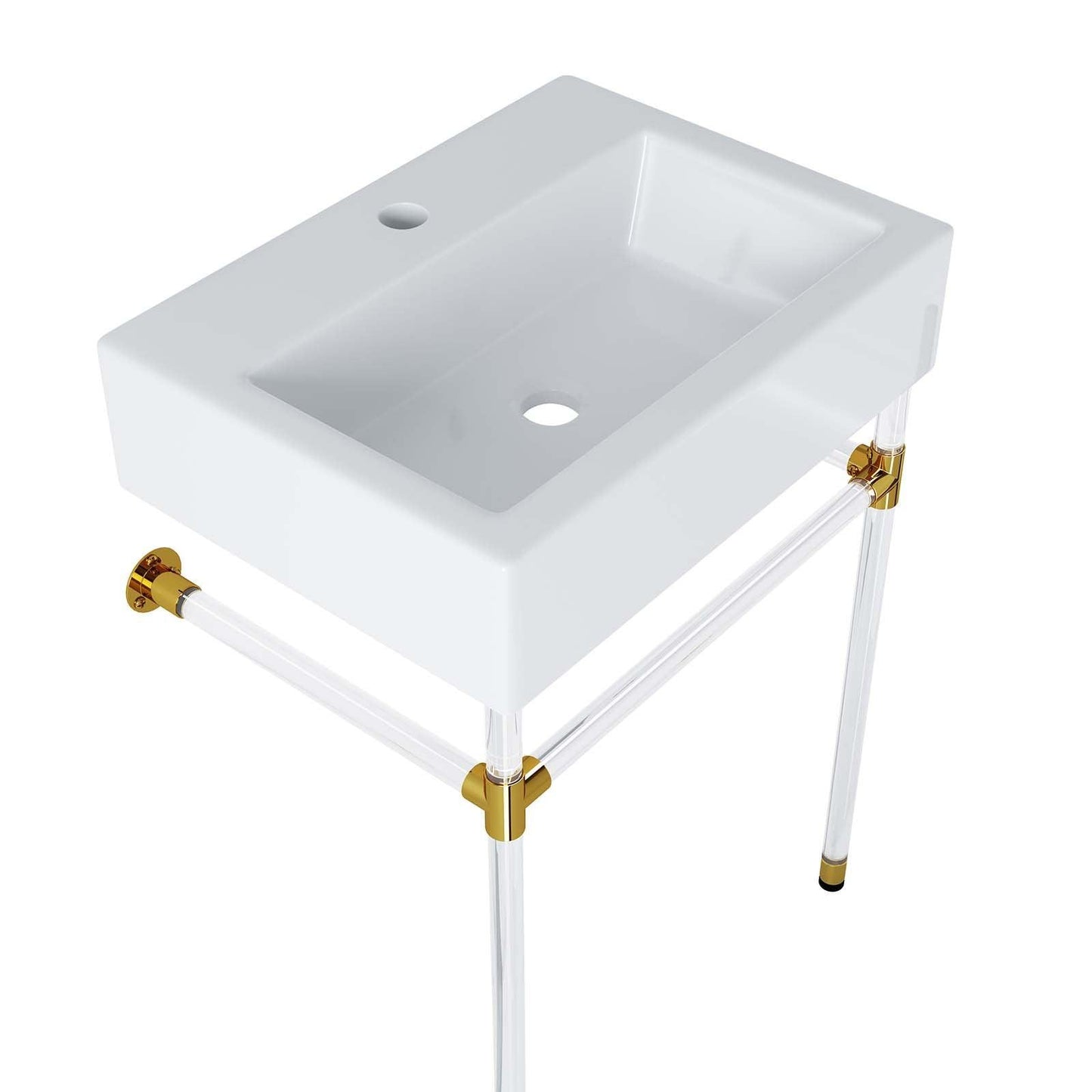Modway Redeem 24" Acrylic Wall-Mount Bathroom Vanity FredCo