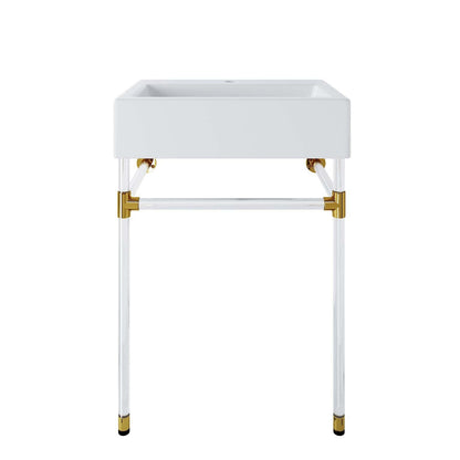 Modway Redeem 24" Acrylic Wall-Mount Bathroom Vanity FredCo