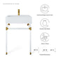 Modway Redeem 24" Acrylic Wall-Mount Bathroom Vanity FredCo