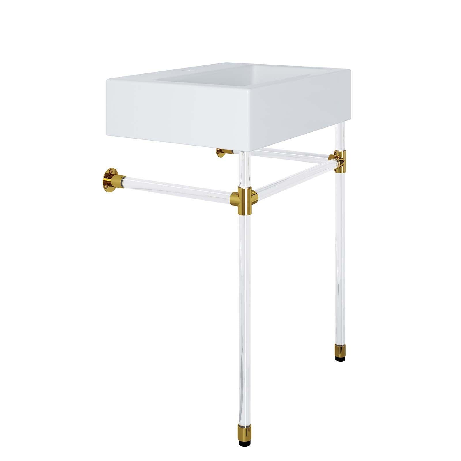 Modway Redeem 24" Acrylic Wall-Mount Bathroom Vanity FredCo
