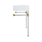 Modway Redeem 24" Silver Stainless Steel Wall-Mount Bathroom Vanity FredCo