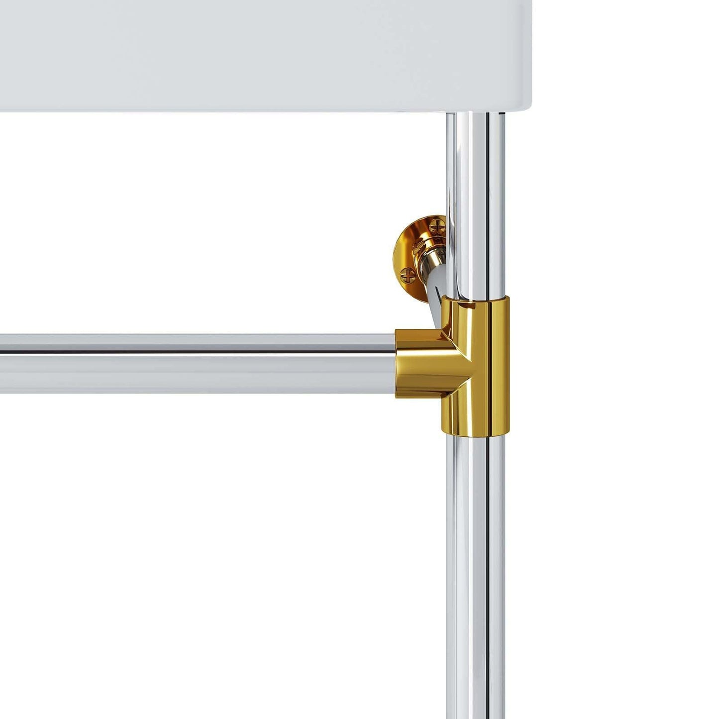 Modway Redeem 24" Silver Stainless Steel Wall-Mount Bathroom Vanity FredCo