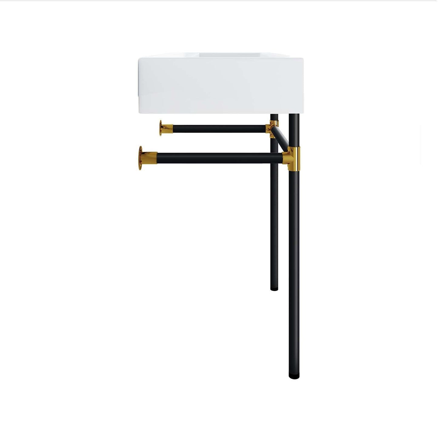 Modway Redeem 24" Wall-Mount Black Stainless Steel Bathroom Vanity FredCo