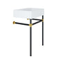 Modway Redeem 24" Wall-Mount Black Stainless Steel Bathroom Vanity FredCo