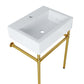 Modway Redeem 24" Wall-Mount Gold Stainless Steel Bathroom Vanity FredCo