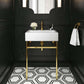 Modway Redeem 24" Wall-Mount Gold Stainless Steel Bathroom Vanity FredCo