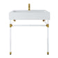 Modway Redeem 32" Acrylic Wall-Mount Bathroom Vanity FredCo