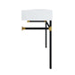 Modway Redeem 32" Black Stainless Steel Wall-Mount Bathroom Vanity FredCo