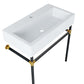 Modway Redeem 32" Black Stainless Steel Wall-Mount Bathroom Vanity FredCo