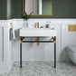 Modway Redeem 32" Black Stainless Steel Wall-Mount Bathroom Vanity FredCo