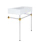 Modway Redeem 32" Silver Stainless Steel Wall-Mount Bathroom Vanity FredCo