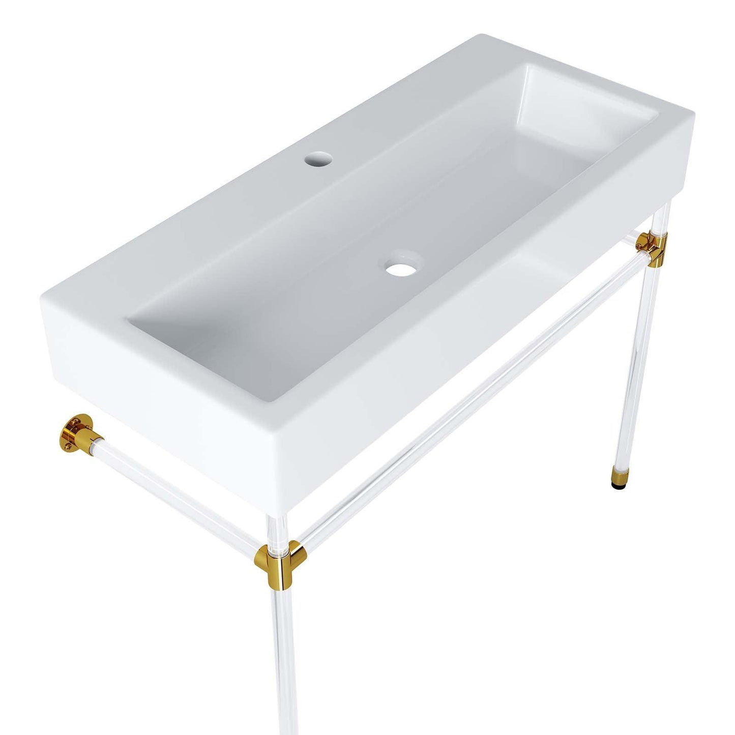 Modway Redeem 40" Acrylic Wall-Mount Bathroom Vanity FredCo