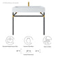 Modway Redeem 40" Black Stainless Steel Wall-Mount Bathroom Vanity FredCo