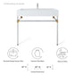Modway Redeem 40" Silver Stainless Steel Wall-Mount Bathroom Vanity FredCo