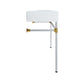 Modway Redeem 40" Silver Stainless Steel Wall-Mount Bathroom Vanity FredCo