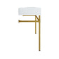 Modway Redeem 40" Wall-Mount Gold Stainless Steel Bathroom Vanity FredCo