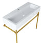 Modway Redeem 40" Wall-Mount Gold Stainless Steel Bathroom Vanity FredCo