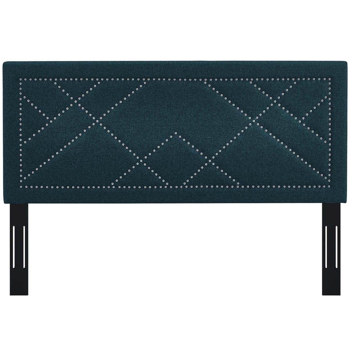 Modway Reese Nailhead Full / Queen Upholstered Linen Fabric Headboard FredCo