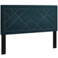 Modway Reese Nailhead Full / Queen Upholstered Linen Fabric Headboard FredCo