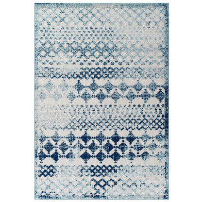 Modway Reflect Giada Abstract Diamond Moroccan Trellis Indoor/Outdoor Area Rug FredCo
