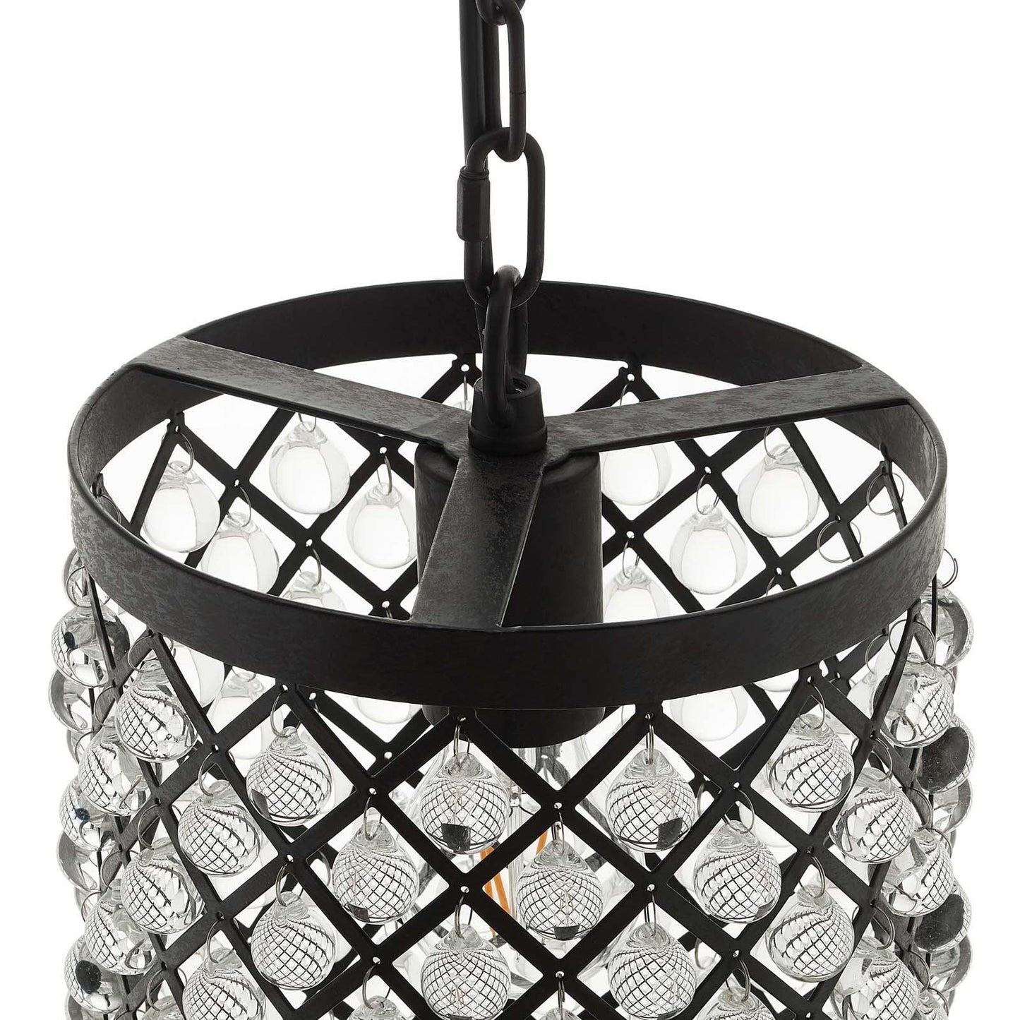 Modway Reflect Glass and Metal Pendant Chandelier FredCo