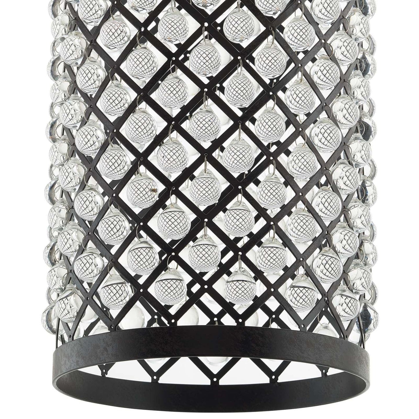 Modway Reflect Glass and Metal Pendant Chandelier FredCo