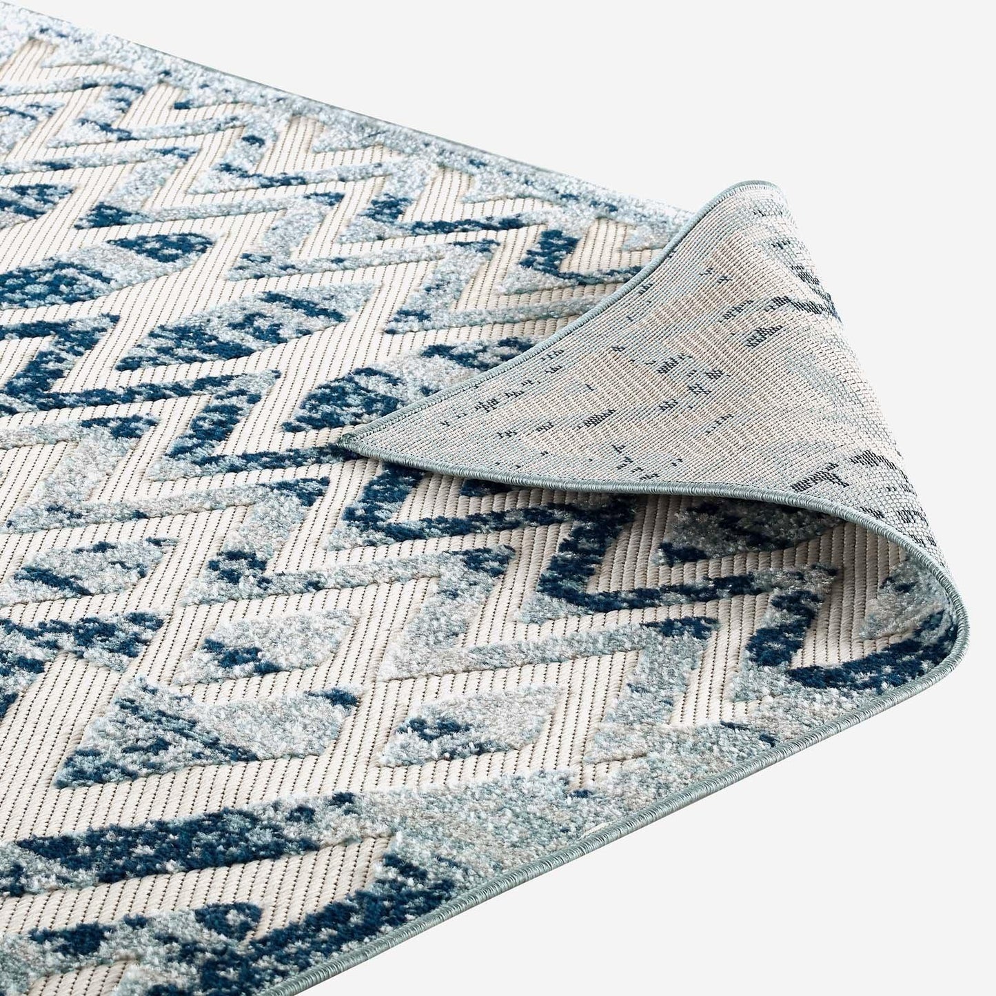 Modway Reflect Tamako Diamond and Chevron Moroccan Trellis Indoor / Outdoor Area Rug FredCo