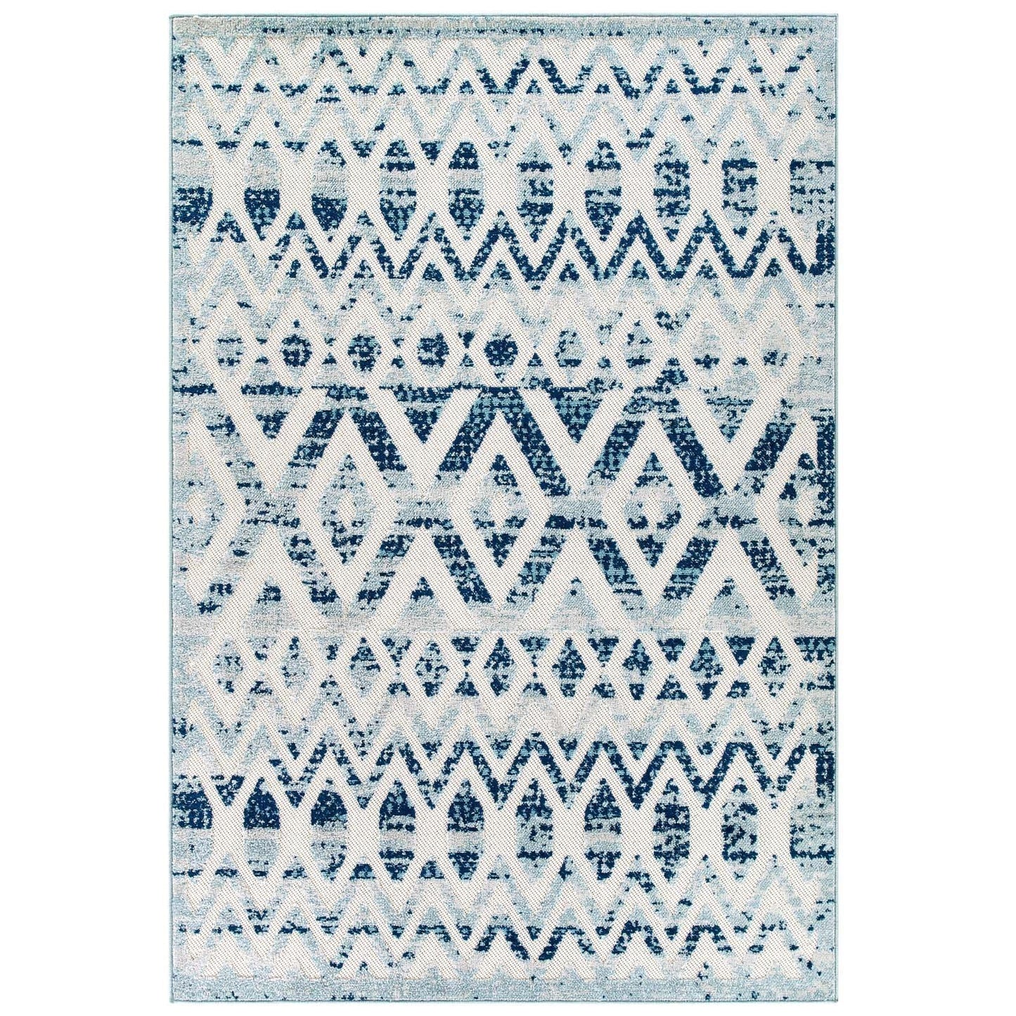 Modway Reflect Tamako Diamond and Chevron Moroccan Trellis Indoor / Outdoor Area Rug FredCo
