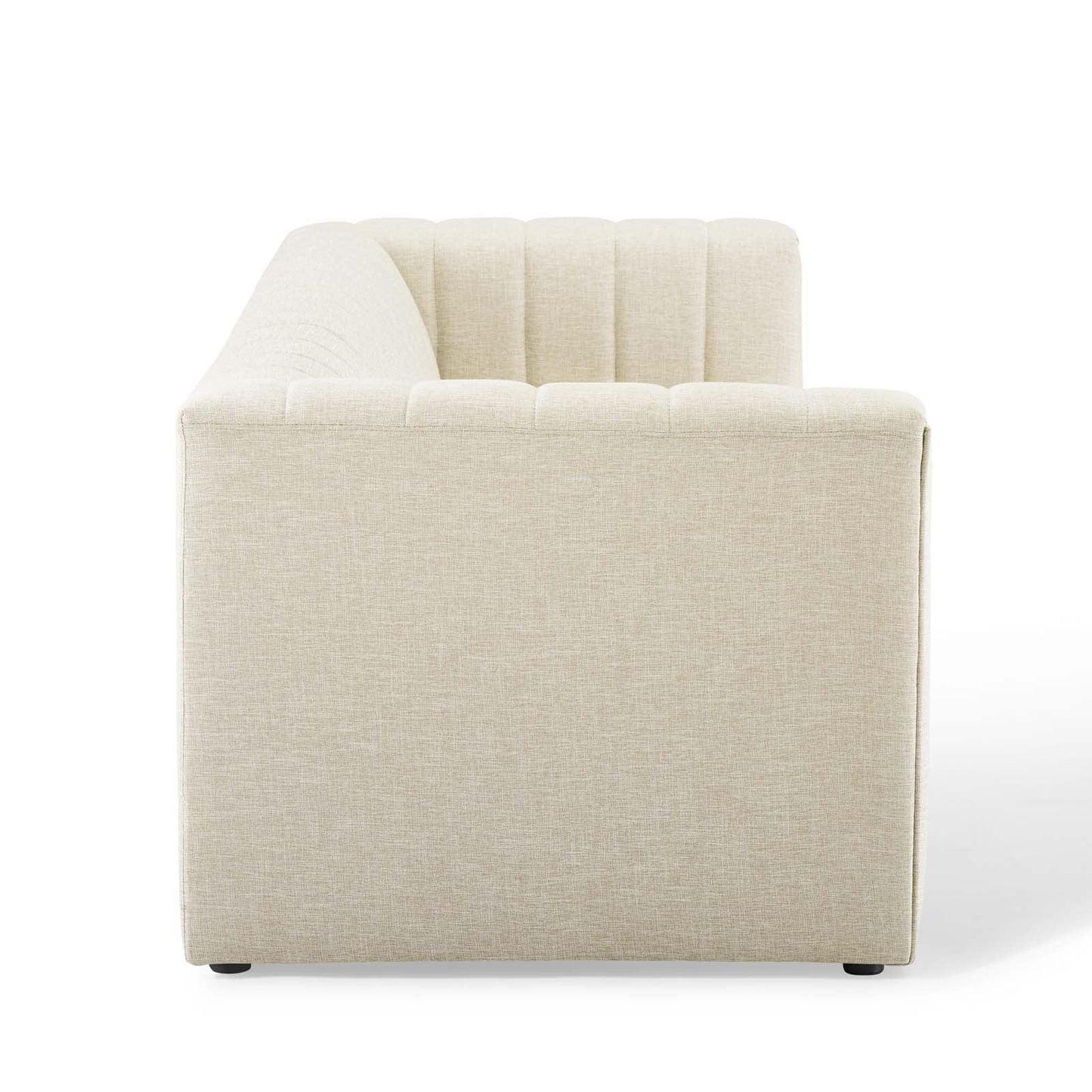 Modway Reflection Channel Tufted Upholstered Fabric Sofa FredCo