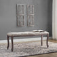 Modway Regal Vintage French Upholstered Fabric Bench FredCo