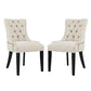 Modway Regent Dining Side Chair Fabric Set of 2 FredCo