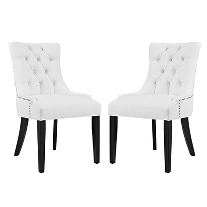 Modway Regent Dining Side Chair Vinyl Set of 2 FredCo