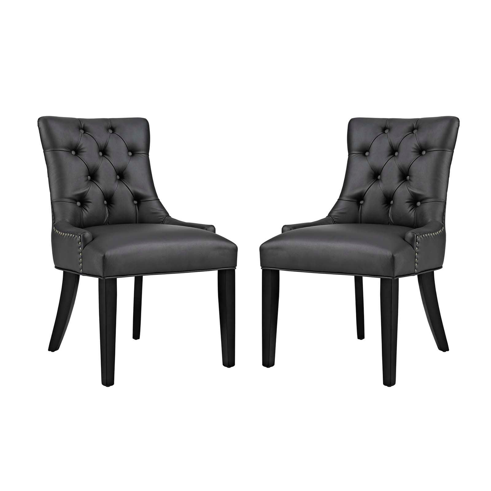 Modway Regent Dining Side Chair Vinyl Set of 2 FredCo