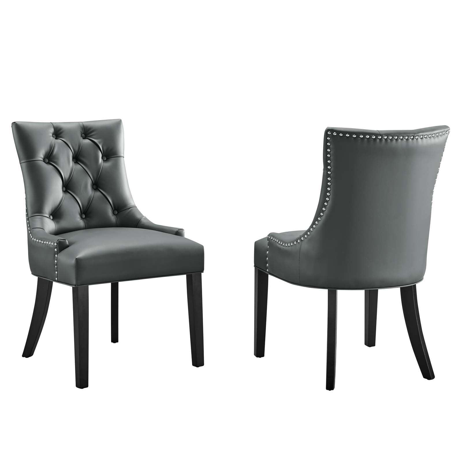 Modway Regent Dining Side Chair Vinyl Set of 2 FredCo